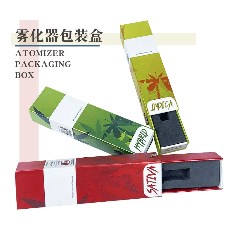 Электронная упаковка vape цветная коробка на заказ распылитель вытягиваемая упаковочная коробка небольшая упаковка бумажная коробка на заказ