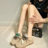 [Pure original - free matching shoelaces] Khaki (imported high mercerized calf hair)