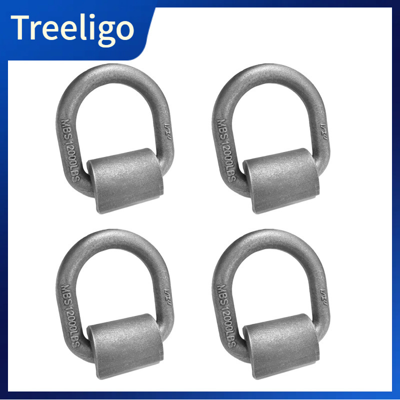 Camión de soldadura de anillo de tracción tipo D de remolque al por mayor de fábrica, accesorios para vehículos de ingeniería, gancho de piso de cuerda de tracción fija 5,4 toneladas de fuerza de tracción