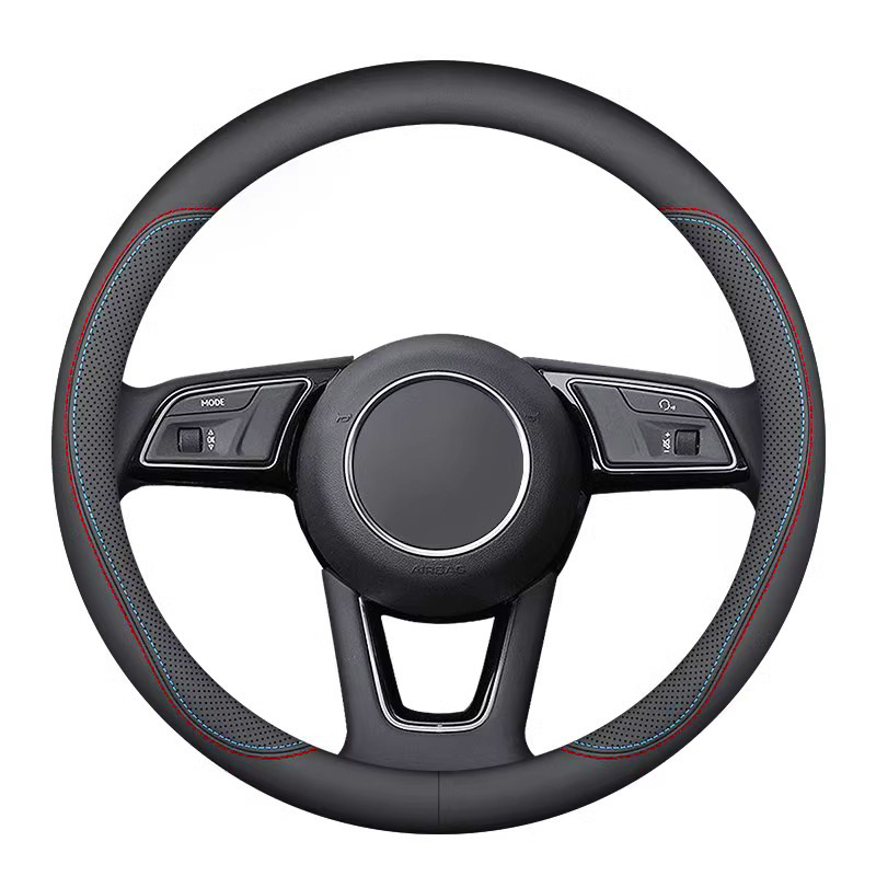 車のハンドルカバー、滑り止め、吸汗性、超薄型ハンドル、D型ハンドルカバー、通気性、オールシーズン対応、本革、男女兼用|undefined