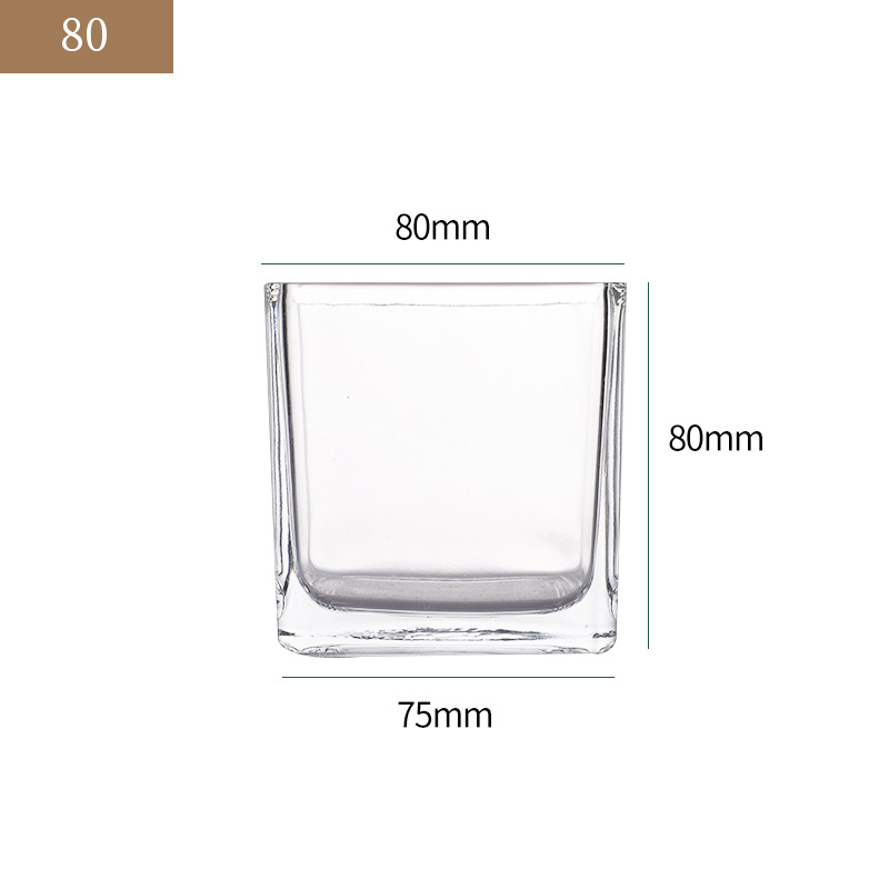 DIY tazas de vidrio perfumadas claras y simples vela casera vela casera vela recipiente de vidrio vacío taza