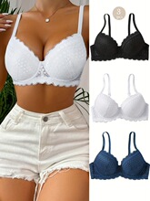 J 51917 Thin Lace Half Cup Bra ������˿���� �羳ŷ��