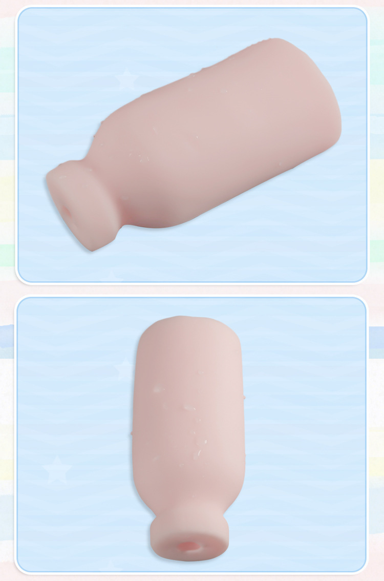 Milk Cow Textured TPE Masturbator Cup with Dual-Channel Design for Men — detail image 9
