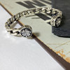 South Korean retro goods, brand silver bracelet, fashionable zirconium, chain