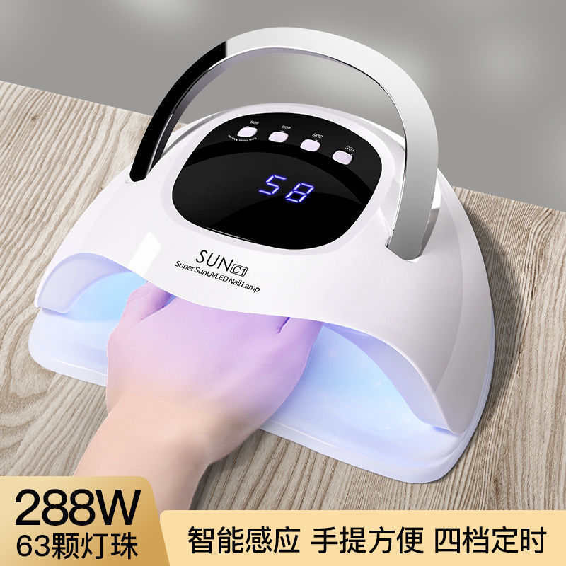 Máquina de fototerapia de uñas, lámpara de horneo, esmalte de uñas no oscuro, secador de lámpara de mano, tienda de uñas doméstica, conjunto de uñas