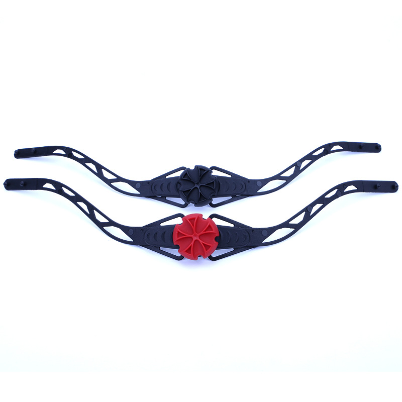 Helmet Adjuster Bicycle Helmet Mountain Bike Head Circumference Adjustment Hat Accessories Red and Black Cycling Knob Adjustable