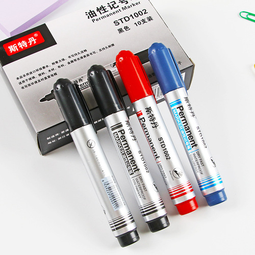 Office Supplies Oily Marker Black Thick Head Logistics Special Large Head Pen Waterproof Quick-Drying Marker Pen Wholesale