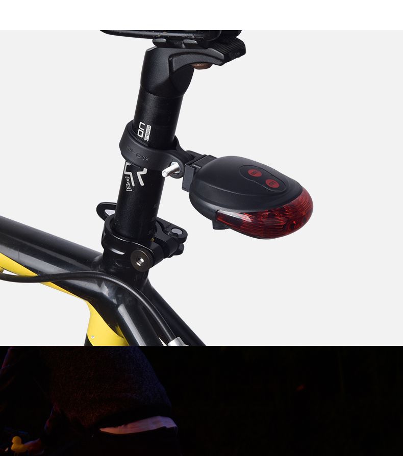 Fahrrad Schwanz Mountainbike Nacht Reiten Laser Blinkende Hinten Radfahren Warnung Flash Licht Ausrüstung Zubehör_voghion.com
