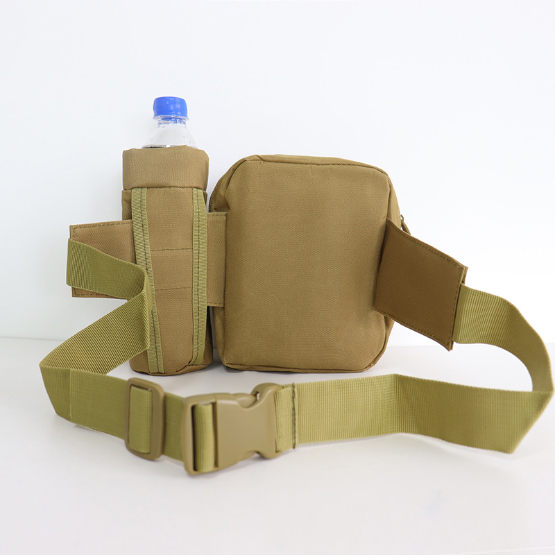 Fábrica de fuente transfronteriza al por mayor bolsa de deportes para acampar al por mayor riñonera de CS al aire libre bolsa de taza de agua multifuncional bolsa de almacenamiento de camuflaje
