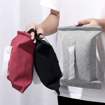 Box Solid Color Bag Hanging: Car tissue box/set