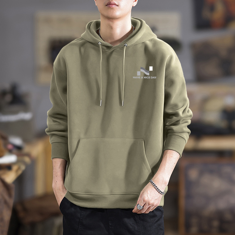Ins americano retro veludo sudadera con capuchón hombre marca de invierno y otoño estilo callejero letra impresión suelta chaqueta de pareja