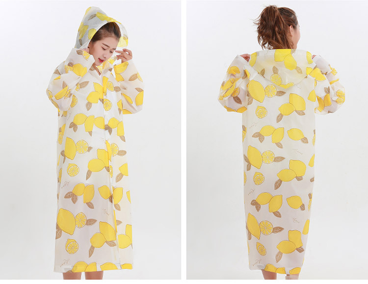 mefine Mingjia EVA full-print raincoat, non-disposable fashion camouflage adult raincoat, outdoor cycling raincoat detail image 9