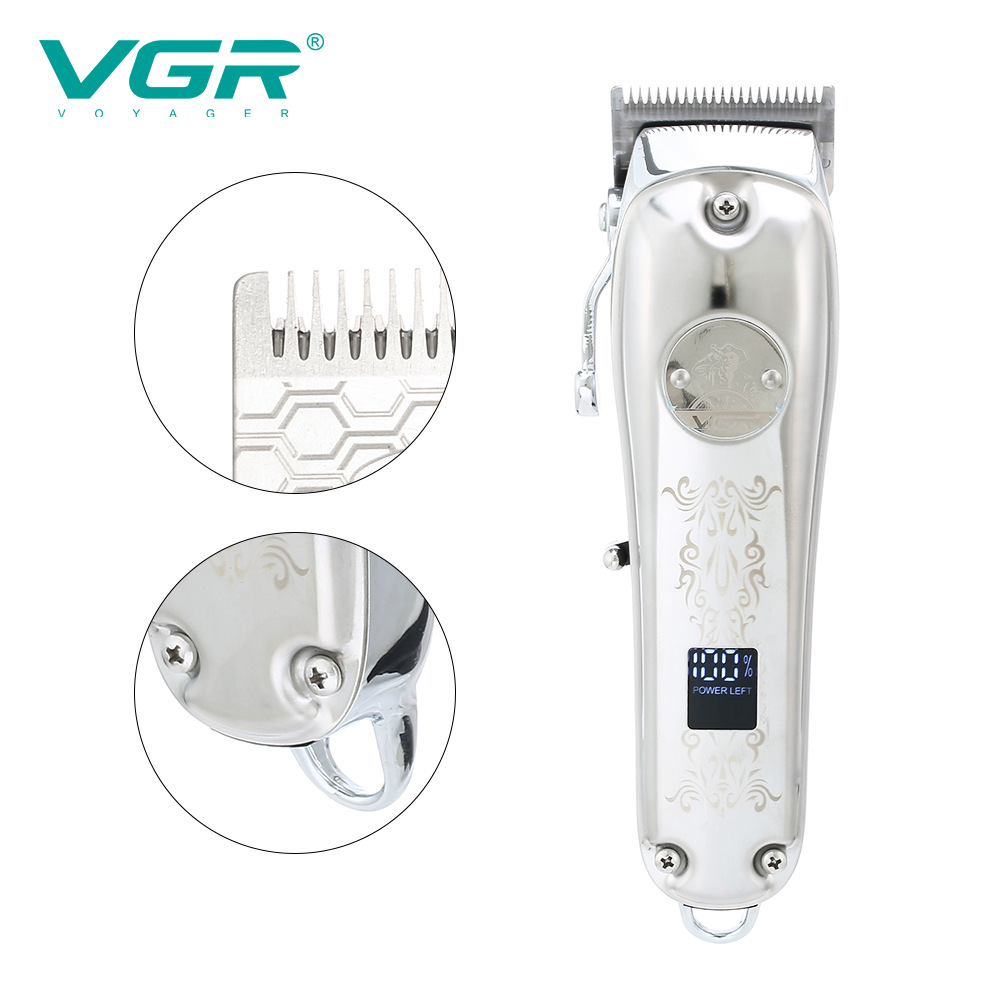 Retro Hair Clipper with LCD Display Engraving Exclusive Quality Assurance Home Appliances Personal Care_voghion.com