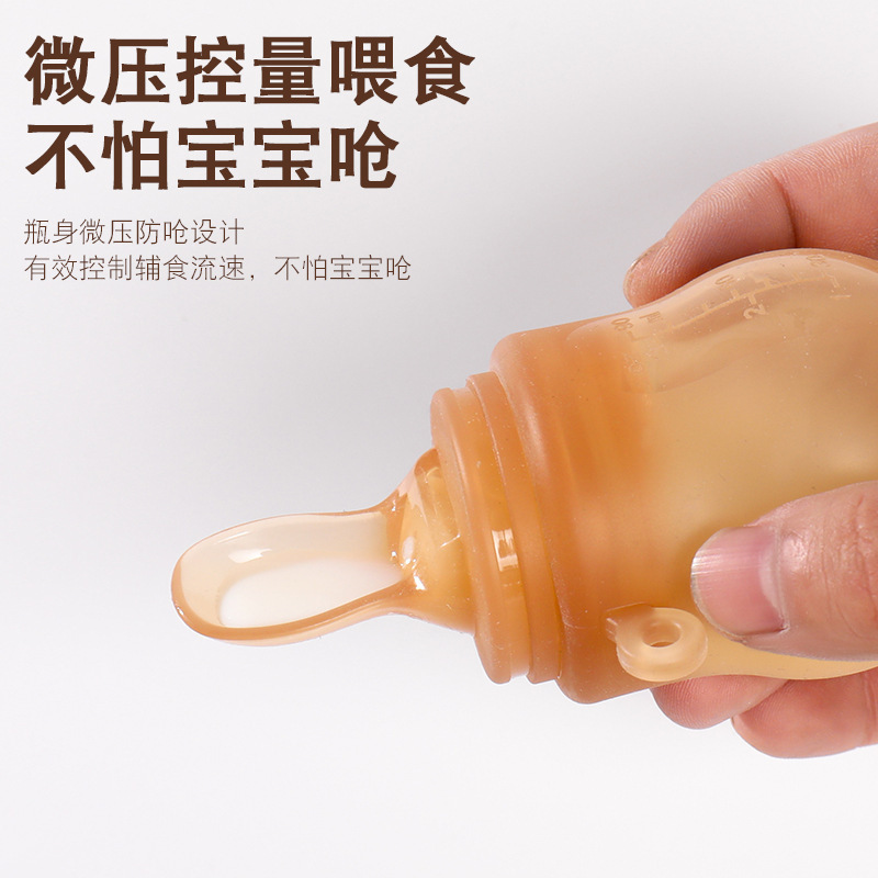 ベビーシリコーン哺乳瓶新生児シリコーン哺乳瓶 90 ミリリットル再利用可能な食品グレードのシリコーン哺乳瓶|undefined