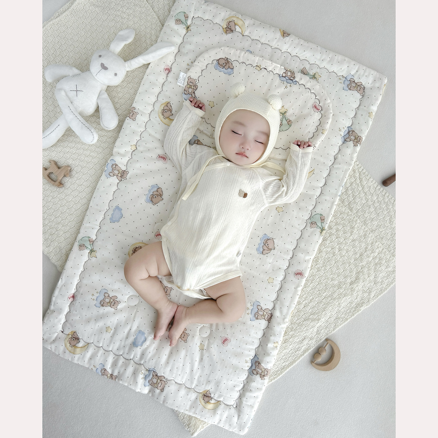 Baby Flat Mattress for Newborns, Quilted Cloud Pillow, Warm Small Mattress, Spring and Autumn Cotton Soft Mattress Wholesale