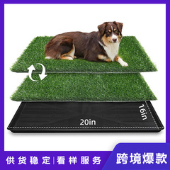 トランペット犬トイレ顆粒モデル16x20インチ芝生犬トイレペット尿パッドシミュレーション草犬トイレ