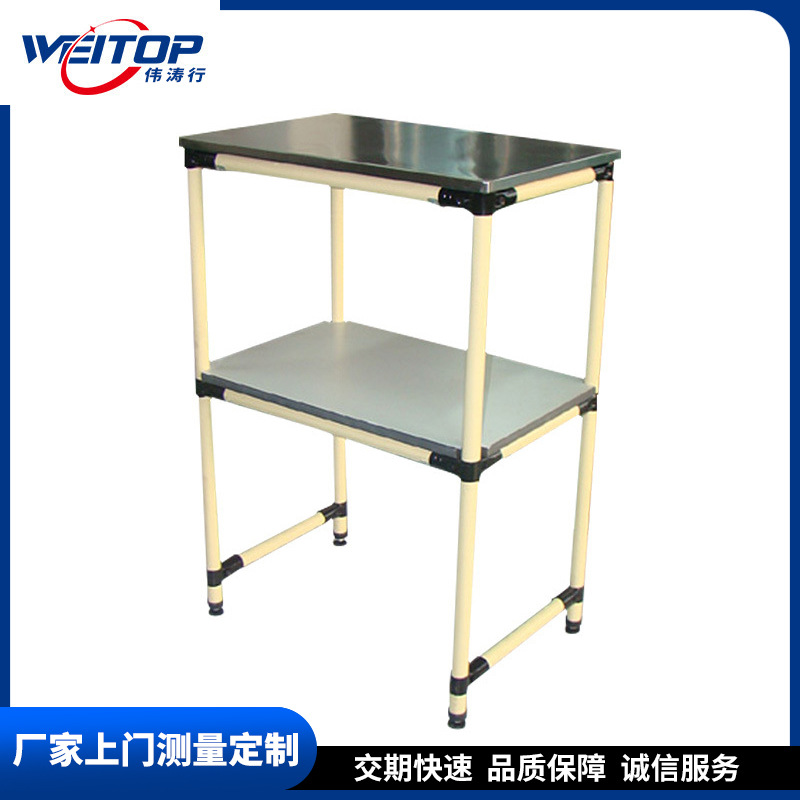 洁净车间线棒工作台层流水线操作台防静电精益管电商打包台