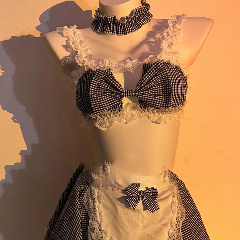 Japanese-Style Soft Girl Apron Maid Sexy Temperament Cute Uniform Be Your Cat Night Dessert