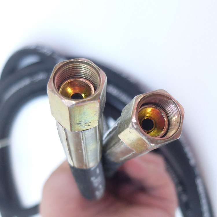 Tubo de engrase para máquina neumática, manguera de alta presión para pistola de engrase, manguera de alambre de acero de doble capa para inyector de engrase 4m/6m.