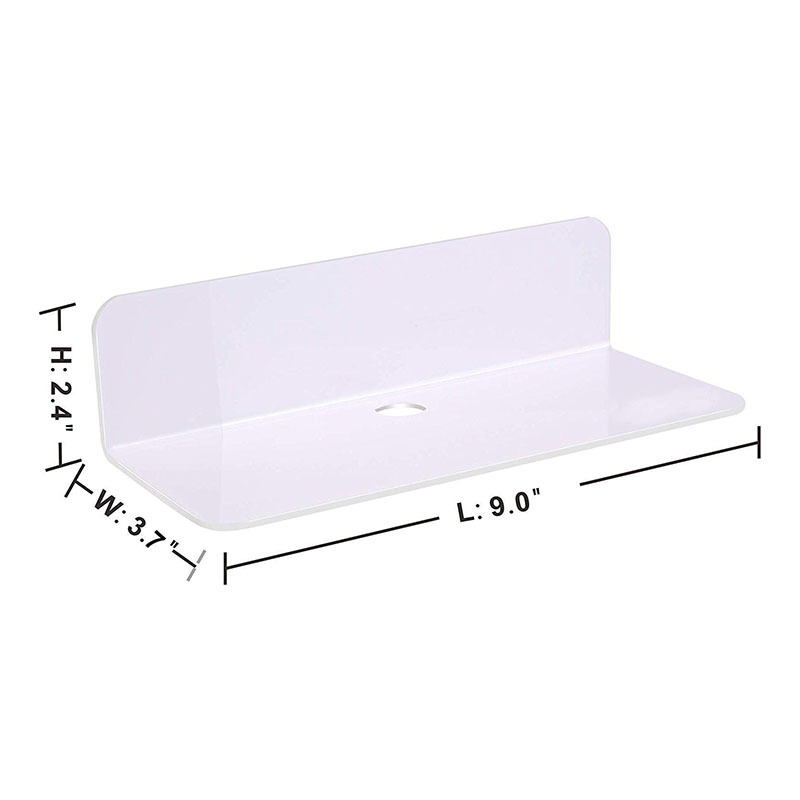 Estante flotante transfronterizo Estante de almacenamiento de pared sin perforaciones montado en la pared Estante de almacenamiento de acrílico Estante de almacenamiento de altavoces