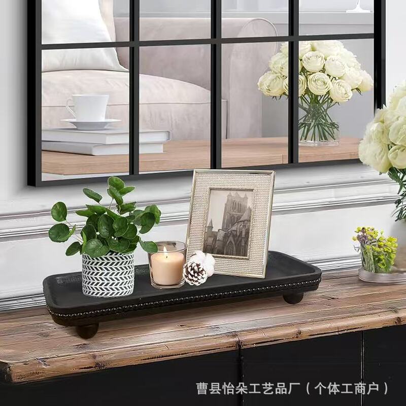 Oval Wooden Bead Tray Farmhouse Country-Style Beaded Storage Tray Coffee Table Aromatherapy Candle Holder Solid Wood High-Footed Tray Oval Wooden Bead Tray Farmhouse Country-Style Beaded Storage Tray Coffee Table Aromatherapy Candle Holder Solid Wood High-Footed Tray
