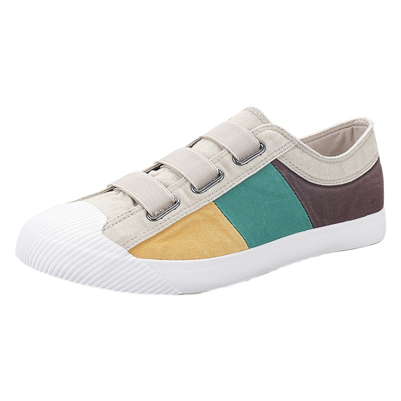 2026 Autumn New Men's Shoes Korean Style Versatile Trendy Casual Shoes Comfortable Breathable Flat Low-Top Men's Canvas Shoes