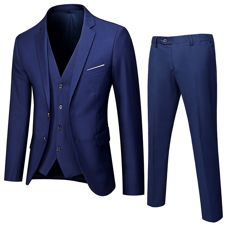 Traje traje de los hombres de estilo coreano de negocios de tres piezas traje formal slim fit boda dama de honor Grupo vestido casual traje chaqueta
