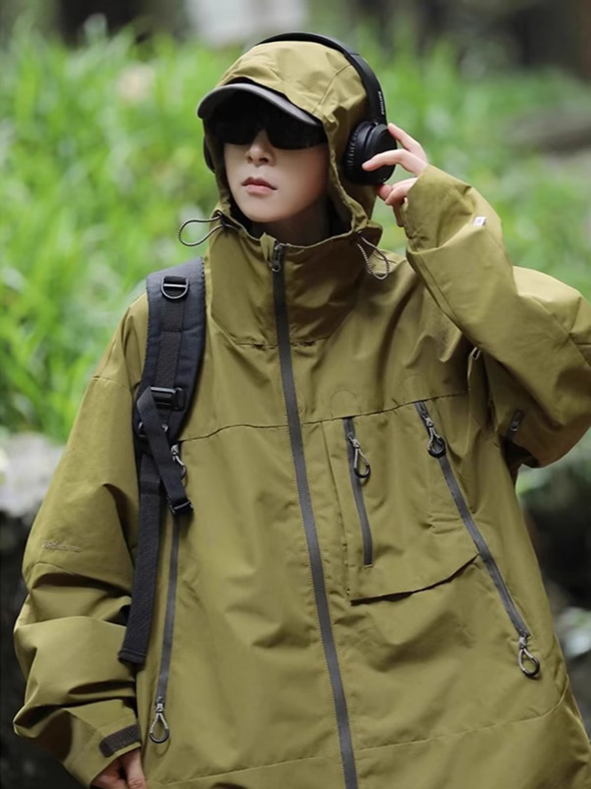 Travel autumn brand Japanese retro jacket with hood for men and…