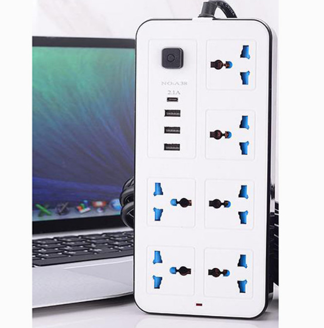 Nuevo orificio transfronterizo con conector USB, panel de conector de línea de ingreso doméstico, interruptor poroso con conector de cable de extensión