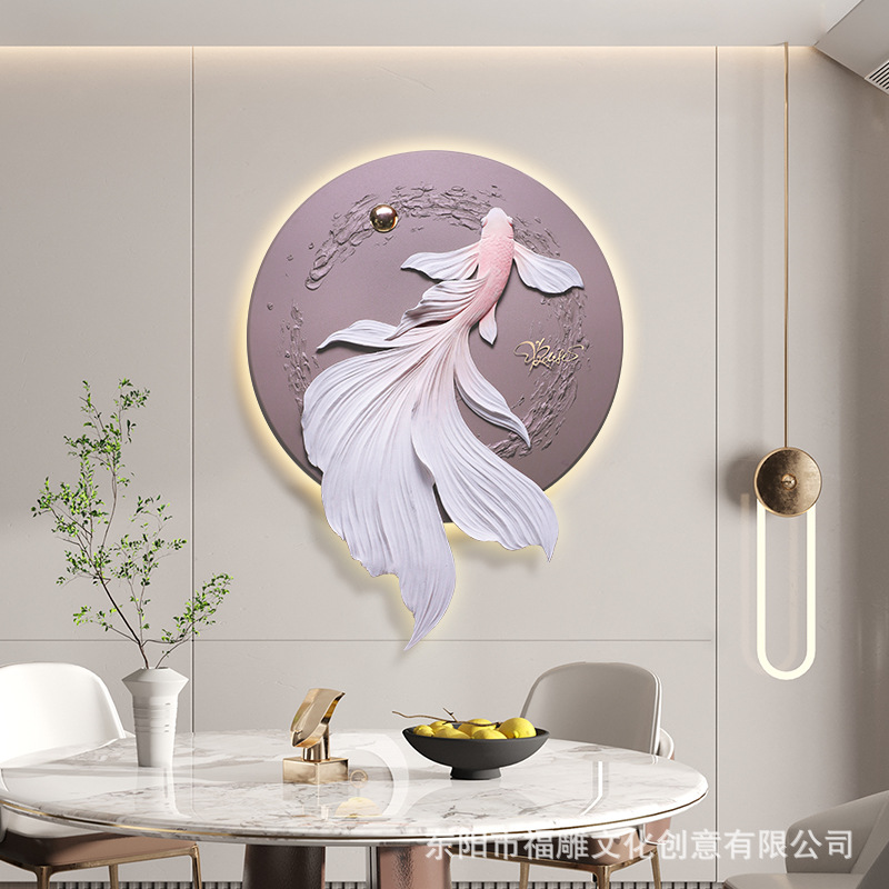 立体浮雕壁饰新品新中式客厅背景墙装饰画高档大气墙面装饰挂件