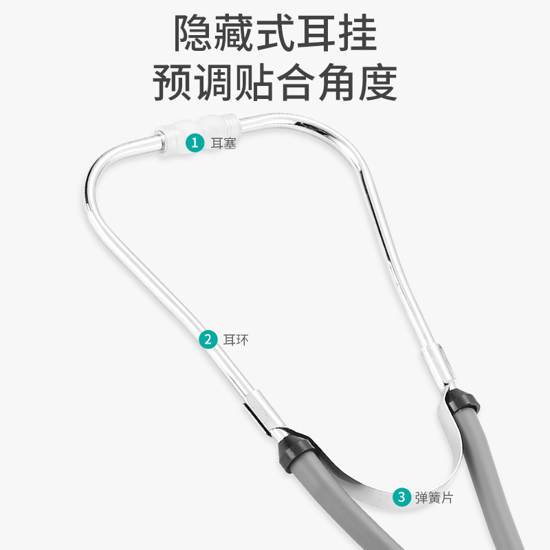 Estetoscopio multifuncional, estetoscopio médico de doble tubo y doble cara, estetoscopio cardiovascular, presión arterial fetal, hospital familiar, el mismo modelo