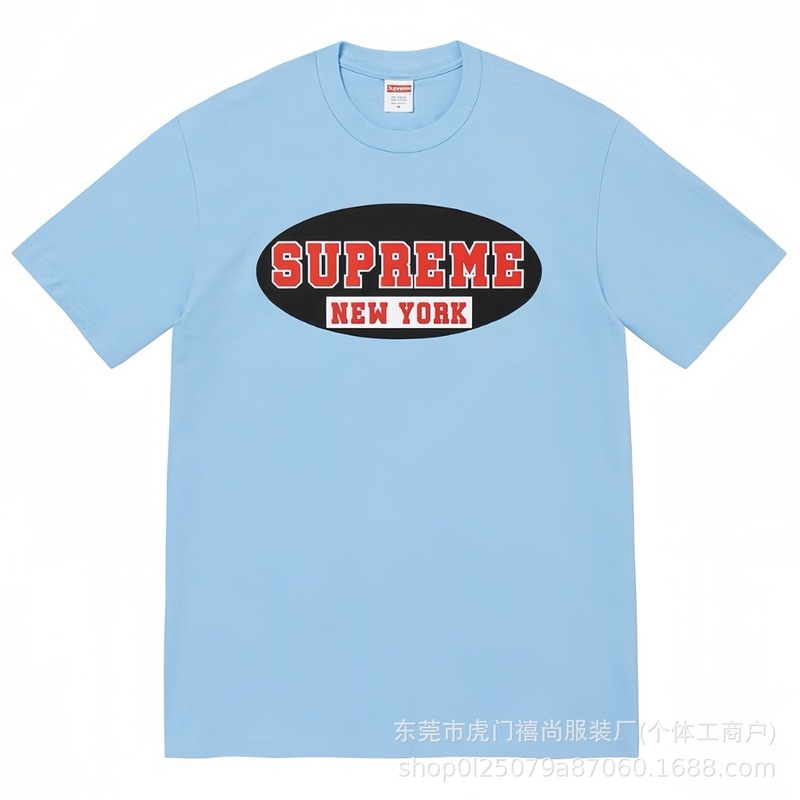 25ss美潮Supreme男女兼用ゆったりカジュアル半袖プリントレターTシャツ、ワンピース発送、純綿半袖|undefined