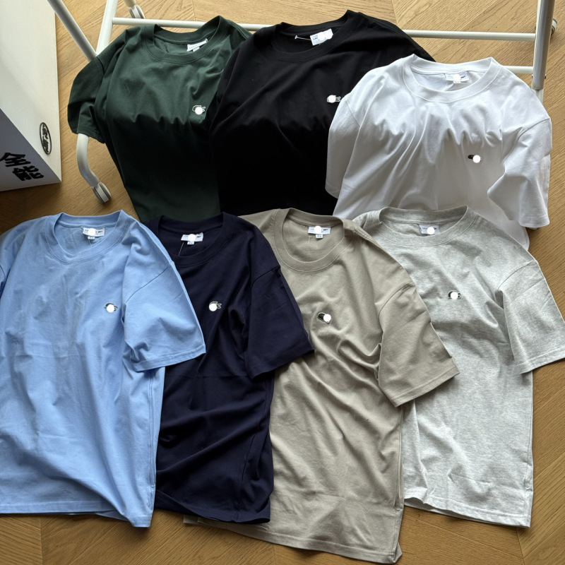 Cross-Border Foreign Trade Laco Breathable Lightweight T-Shirt, Basic Crocodile Design, Loose Round Neck, Short Sleeves, Unisex Cross-Border Foreign Trade Laco Breathable Lightweight T-Shirt, Basic Crocodile Design, Loose Round Neck, Short Sleeves, Unisex