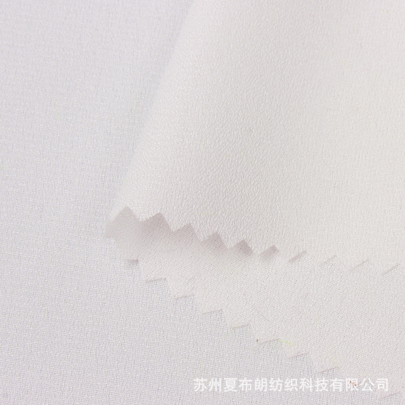 再生乱麻佳丽纱雪纺面料 雪纺布料工厂批发 女装连衣裙衬衫RPET布