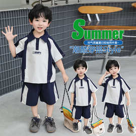 男童夏装短袖套装2026新款儿童polo衫洋气运动衣服潮男孩夏季童装