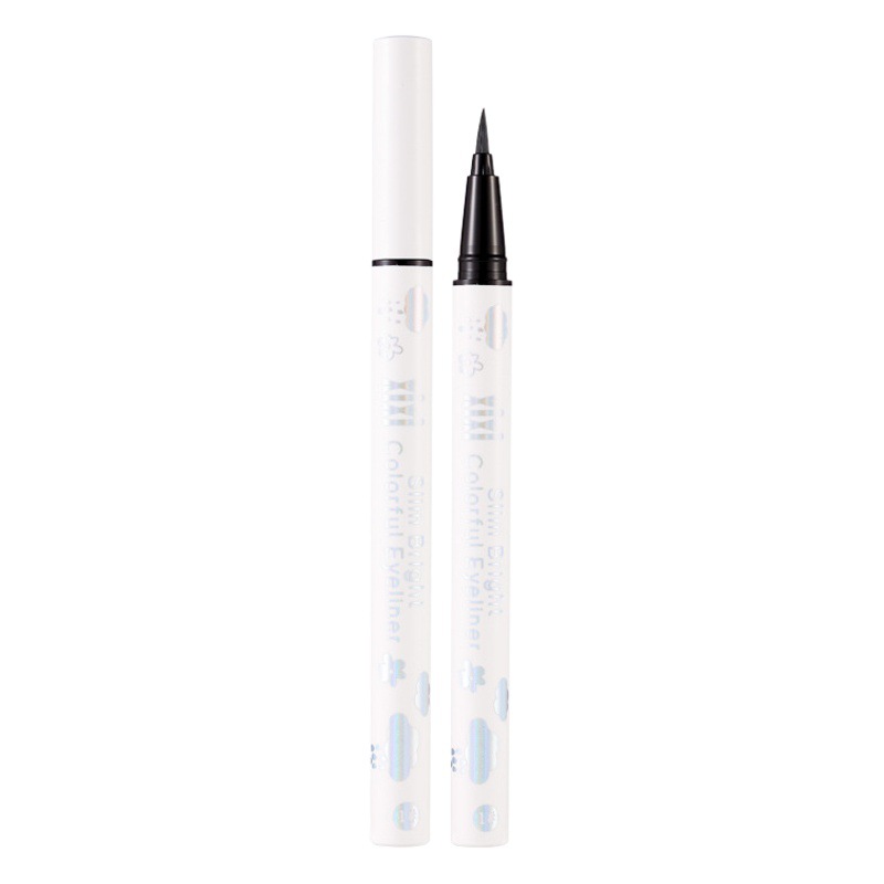 Xixi White Rod Colorful Eyeliner Waterproof Not Easy to Smudge Long-Lasting Colorful Ultra-Fine Student Beginner Liquid Eyeliner Pen