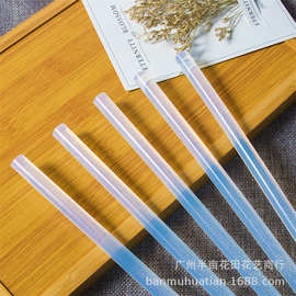 源头工厂DIY透明胶棒热熔胶棒热溶胶条胶枪7MM高粘性热熔胶条胶棒