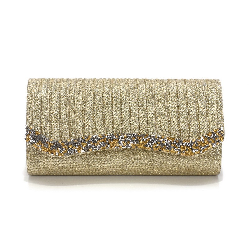 Flash Evening Bag Women's Crumple Clutch Bag Ins-style High-end Envelope Bag Nightclub Party Banquet Clutch Bag Flash Evening Bag Women's Crumple Clutch Bag Ins-style High-end Envelope Bag Nightclub Party Banquet Clutch Bag