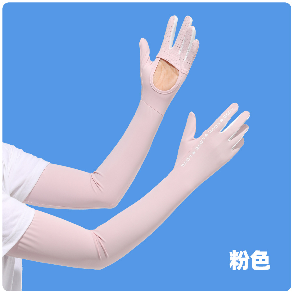 Guantes de protección solar de seda de hielo guantes de verano finos antideslizantes a prueba de rayos UV para niñas con pantalla táctil al conducir