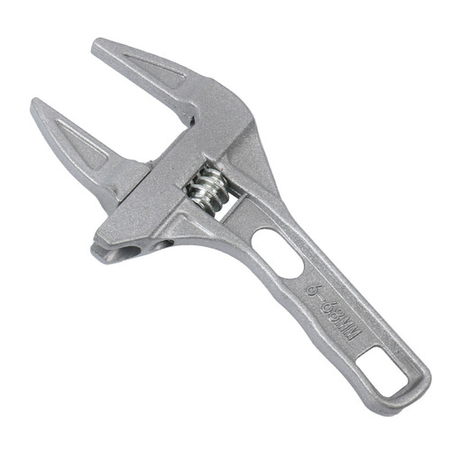 Manufacturer wholesales large quantities of alloy bathroom wrenches 6-68mm large opening aluminum alloy short handle adjustable plumbing wrench