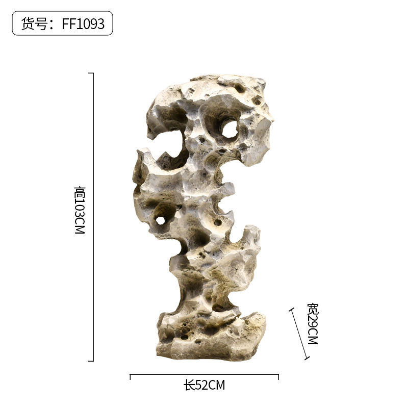 Taihu piedra decoración piso nuevo chino suave decoración interior patio paisaje tiro apoyos decoración simulación Taihu piedra