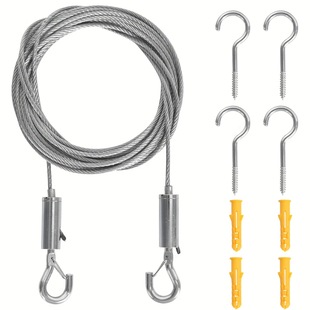 Cross-border Stainless Steel Wire Rope Lighting Anti-falling Rope Stainless Steel Terminal Hanging Rope Safety Safety Rope Clothesline