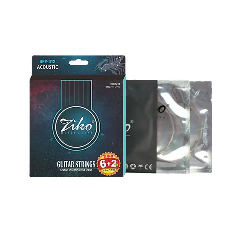 Guitar Strings DPDR Brass Phosphor Bronze Folk Acoustic Guitar Strings | Brass Strings 010 Guitar Strings Guitar String Set