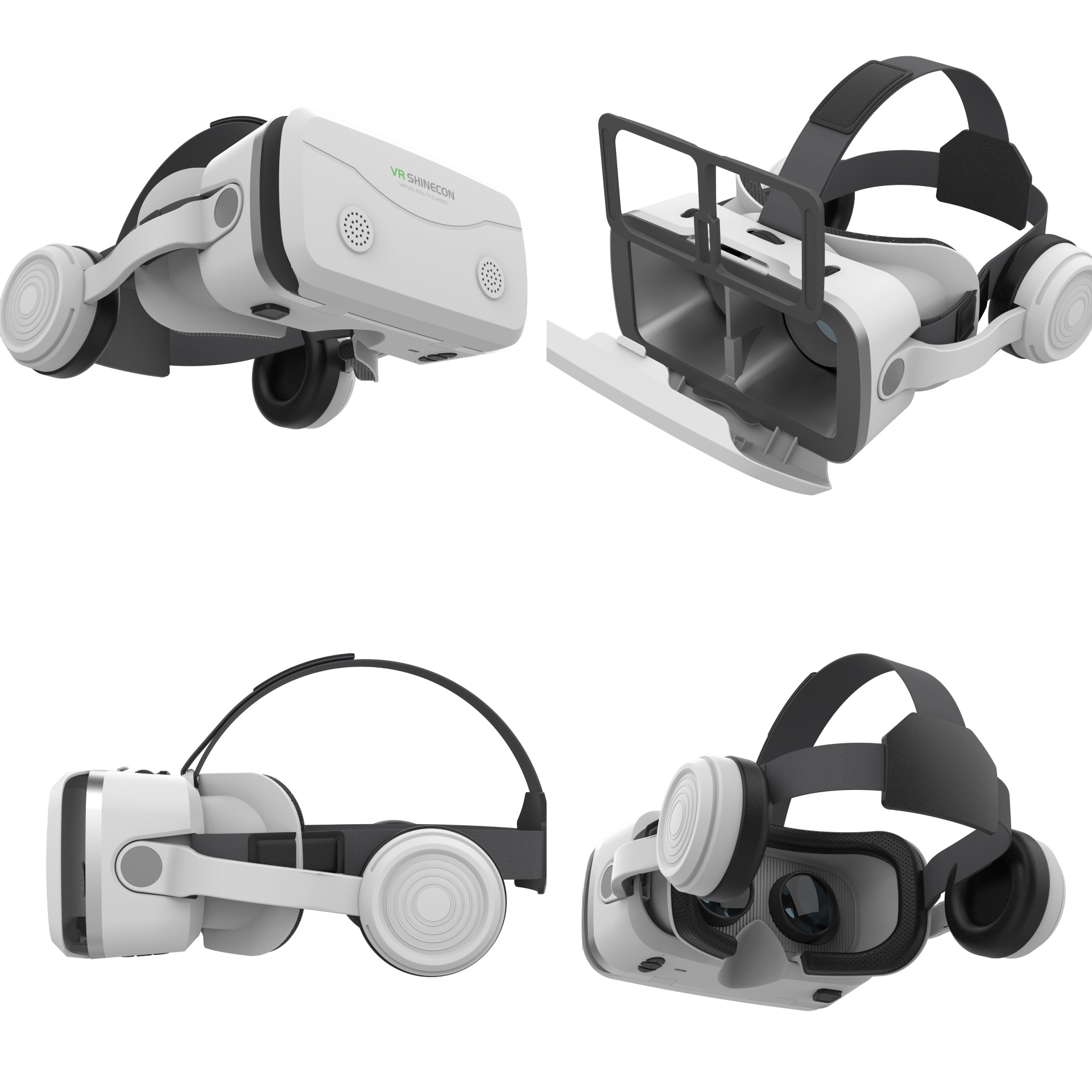 工厂千幻魔镜vr眼镜 一体机手机专用自带耳机头戴3d眼镜vr游戏机详情2