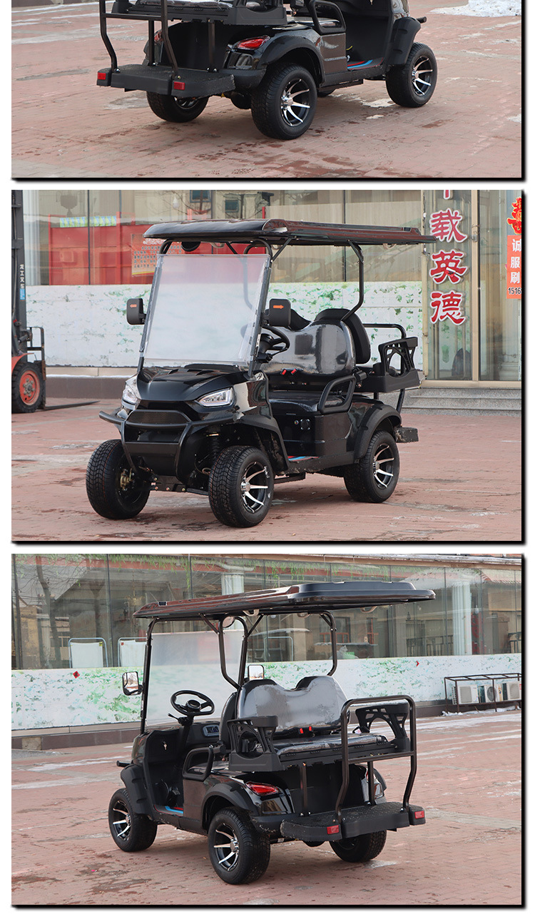 Electric Sightseeing Vehicles for Tourist Attractions, Property Tours, Airport, Factory, Campus Shuttles, Stadium Shuttles, 4-Seater Golf Carts