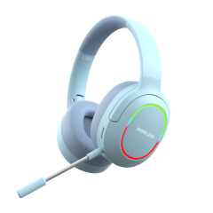 クロスボーダー発光ブルートゥースイヤホンのヘッドセット式の騒音低減高颜値携帯電話無線ゲームのプレゼントは、耳麦を折りたたみます。