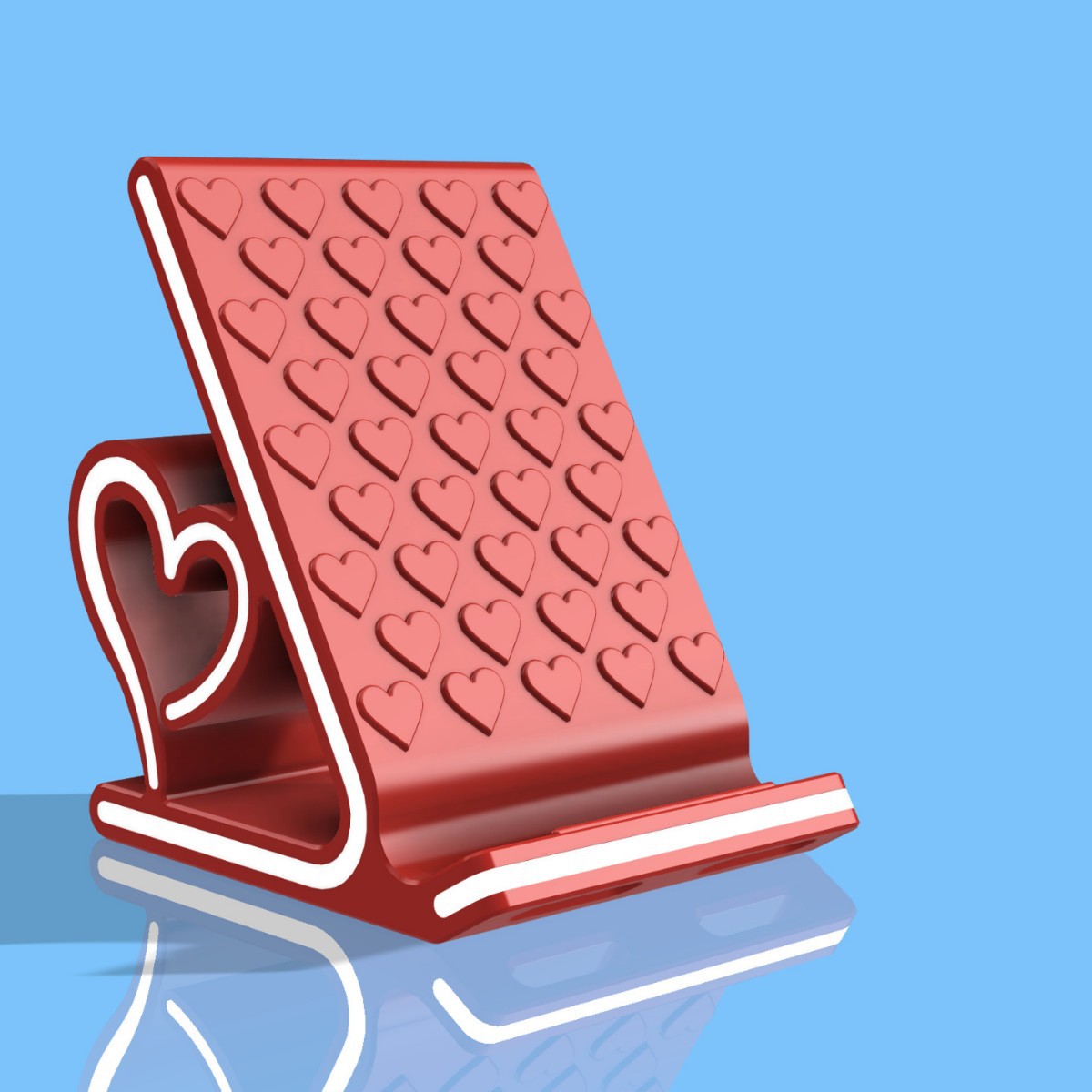 Impresión 3D el soporte del teléfono móvil creativo love tiene una forma hermosa y se puede utilizar para decorar el escritorio del hogar para decorar regalos de amantes.