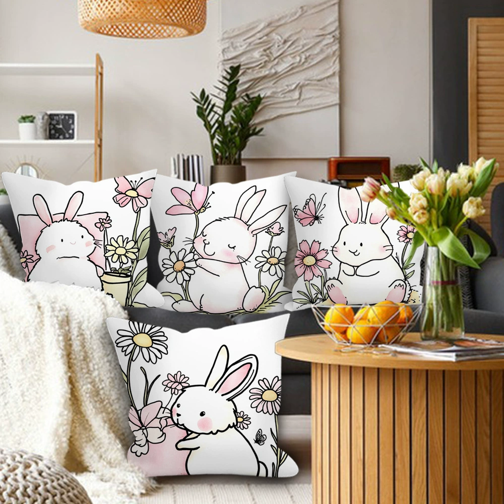(Cross-border trading), cute rabbit, pillow, pillowcase, sofa for bed