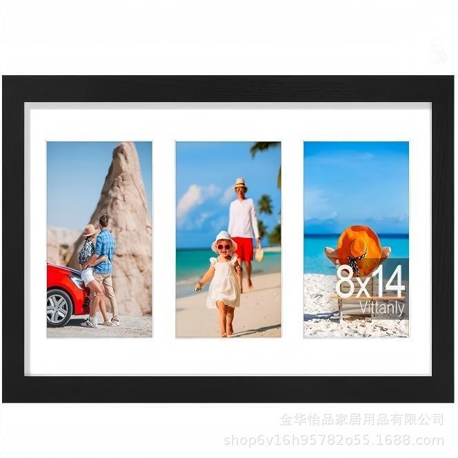 Wooden Landscape Three-Hole Photo Frame Table Cardboard Opening 14.1*9.1cm Solid Wood Wall Hanging Picture Frame Manufacturer Wholesale Wooden Landscape Three-Hole Photo Frame Table Cardboard Opening 14.1*9.1cm Solid Wood Wall Hanging Picture Frame Manufacturer Wholesale