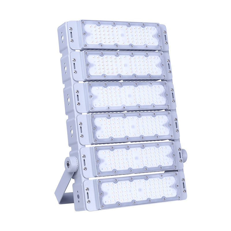 módulo led luz de túnel superbrillante ingeniería al aire libre luz de inundación de poste alto tipo parche de fundición a presión luz de inundación de alta potencia